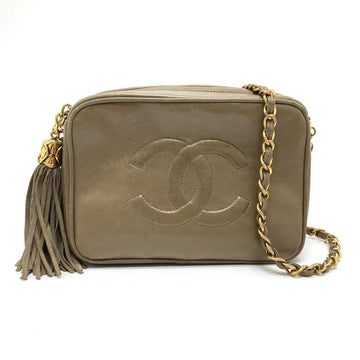 Beige Fabric Chanel Handbag