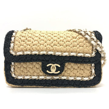 Beige Fabric Chanel Flap Bag