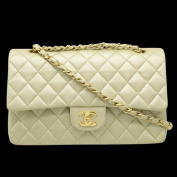 Beige Leather Chanel Shoulder Bag