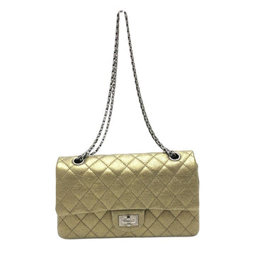 Beige Leather Chanel Shoulder Bag
