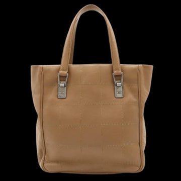 Beige Leather Chanel Chocolate Bar