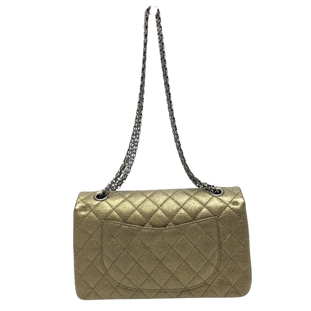Beige Leather Chanel Shoulder Bag