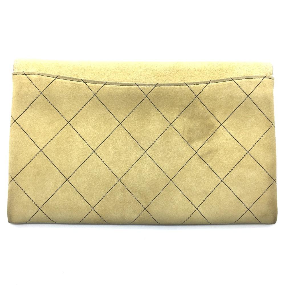 Beige Leather Chanel Flap Bag