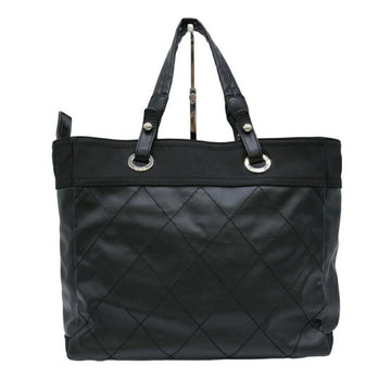 Black Coated Canvas Chanel Paris Biarritz