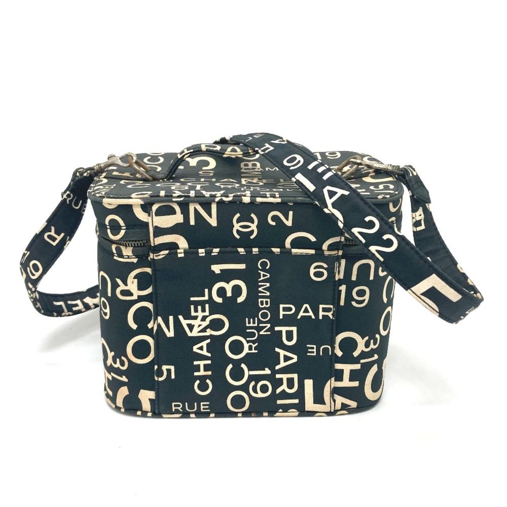 Black Cotton Chanel Handbag