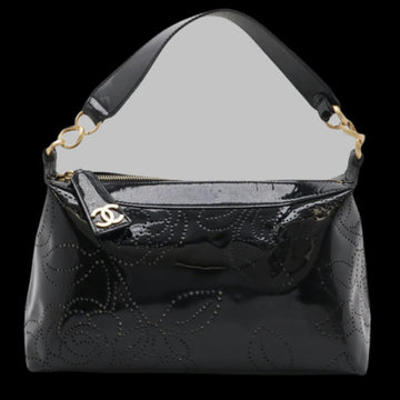 Black Fabric Chanel Shoulder Bag
