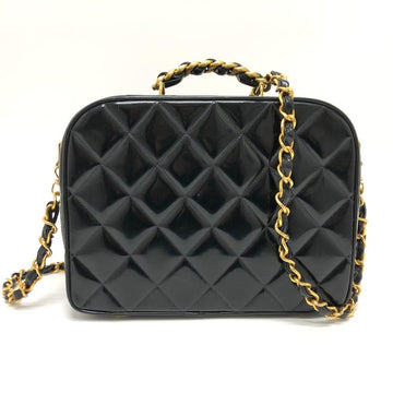 Black Fabric Chanel Shoulder Bag