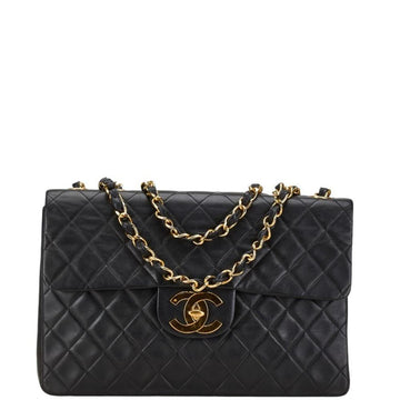 Black Fabric Chanel Shoulder Bag