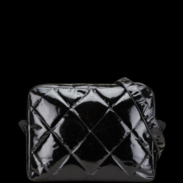 Black Fabric Chanel Crossbody Bag
