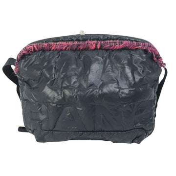 Black Fabric Chanel Shoulder Bag
