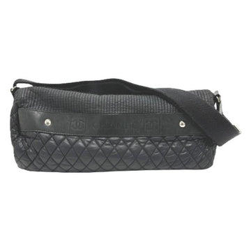 Black Fabric Chanel Shoulder Bag