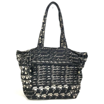 Black Fabric Chanel Shoulder Bag