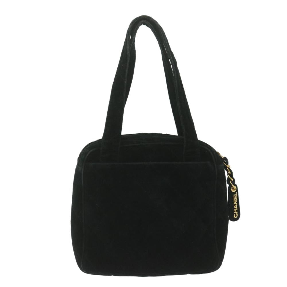 Black Fabric Chanel Handbag