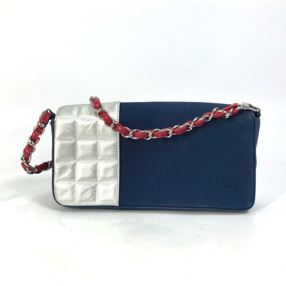 Black Fabric Chanel Shoulder Bag