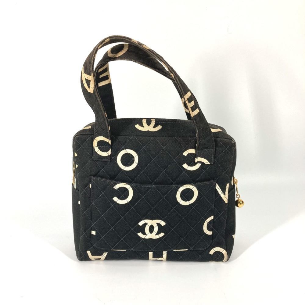 Black Fabric Chanel Handbag