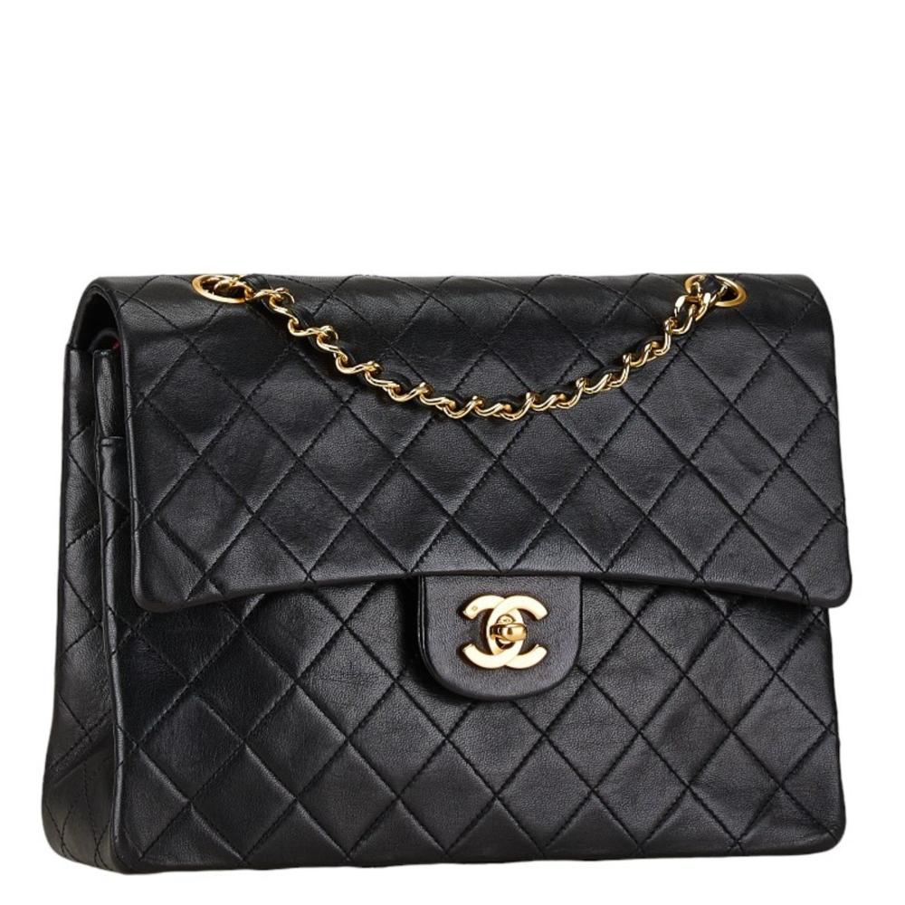 Black Fabric Chanel Handbag