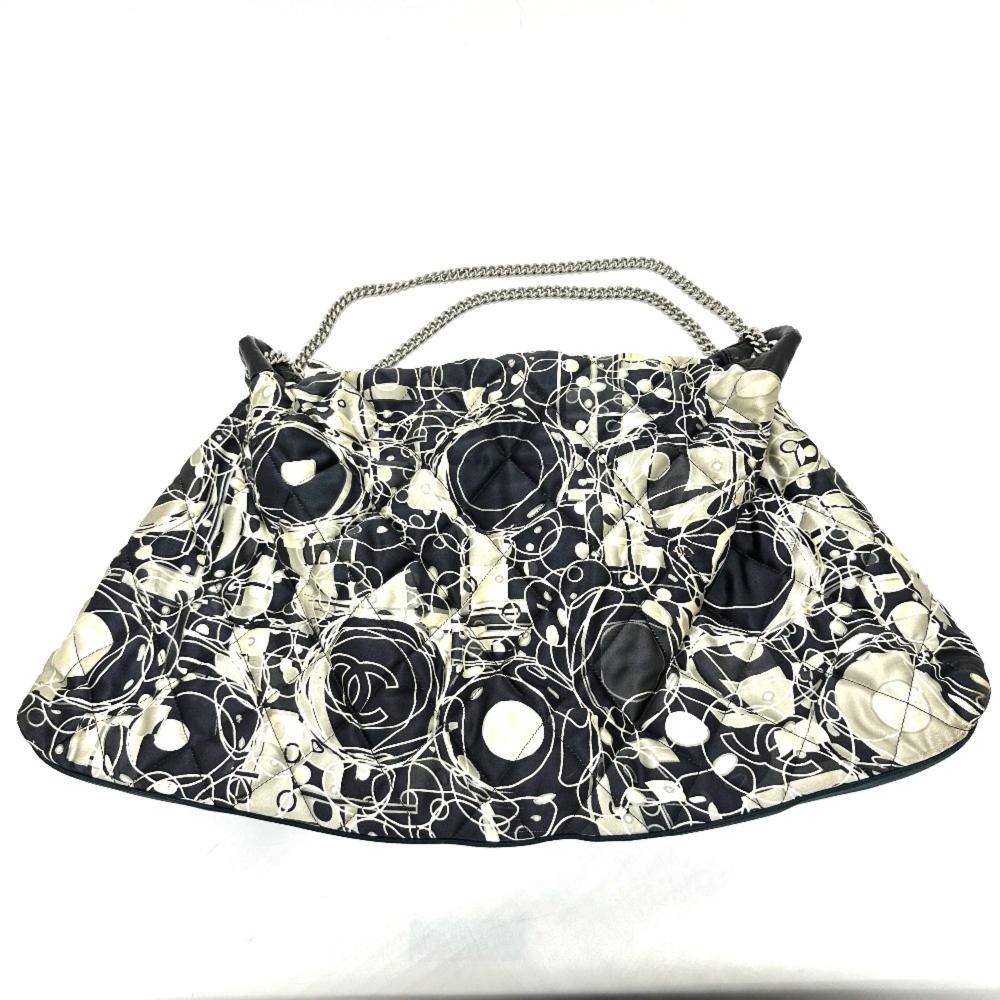 Black Fabric Chanel Shoulder Bag