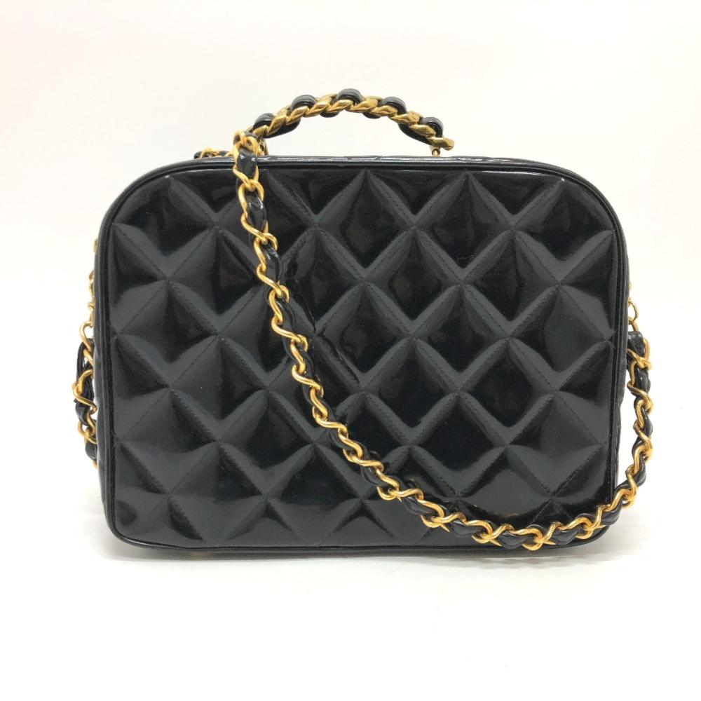 Black Fabric Chanel Shoulder Bag