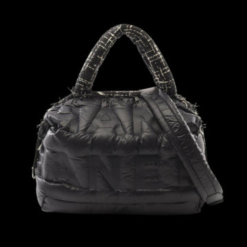 Black Leather Chanel Handbag