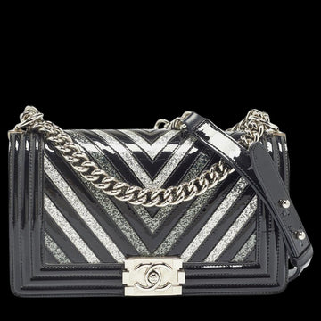 Black Leather Chanel Flap Bag