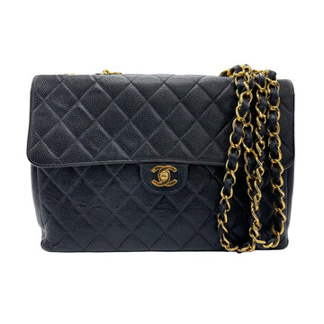 Black Leather Chanel Crossbody Bag