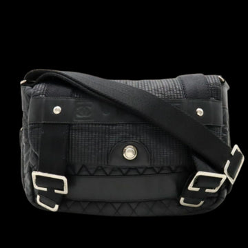 Black Leather Chanel Crossbody Bag