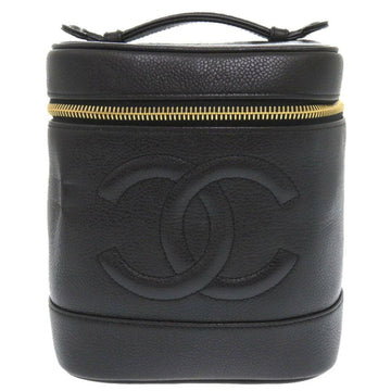 Black Leather Chanel Handbag