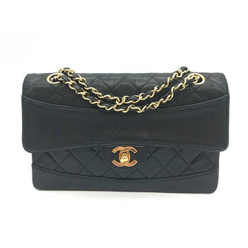 Black Leather Chanel Crossbody Bag