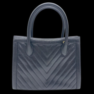 Black Leather Chanel Handbag