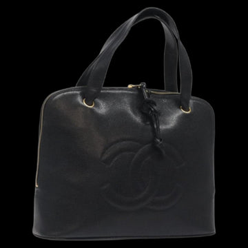 Black Leather Chanel Handbag
