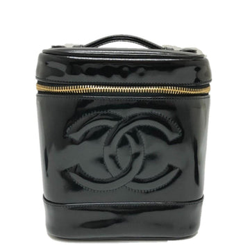 Black Leather Chanel Handbag