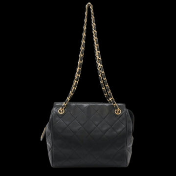 Black Leather Chanel Tote