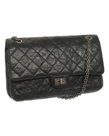 Black Leather Chanel Handbag