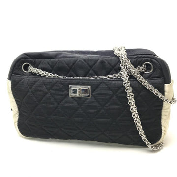 Black Leather Chanel Shoulder Bag