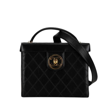 Black Leather Chanel Vanity