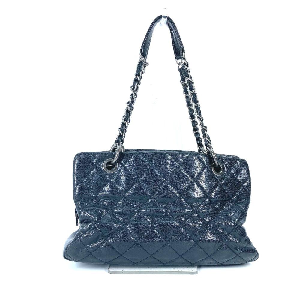 Black Leather Chanel Shoulder Bag
