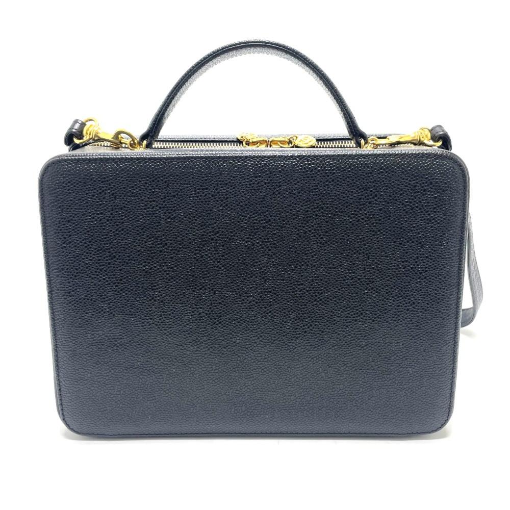 Black Leather Chanel Handbag