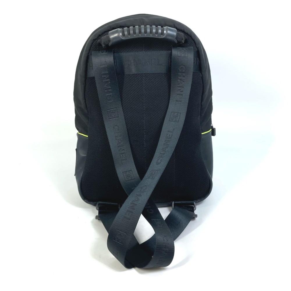 Black Leather Chanel Backpack