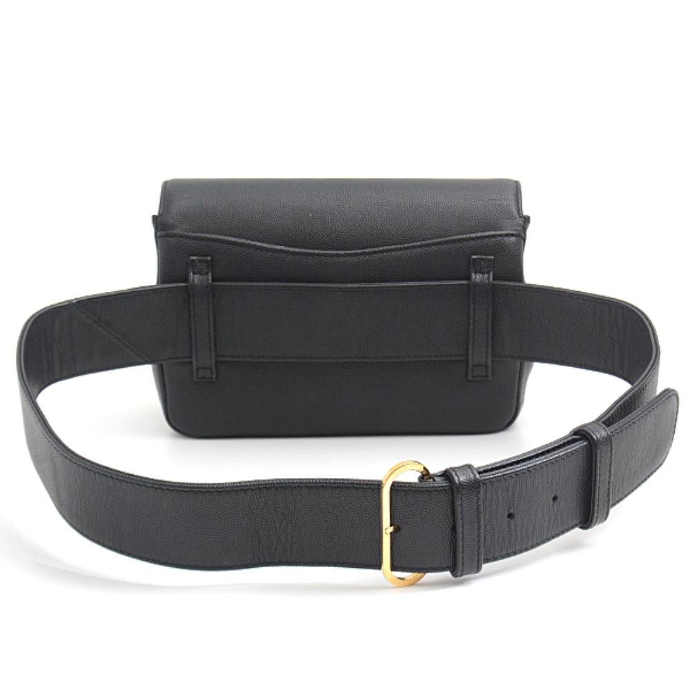 Black Leather Chanel Crossbody Bag