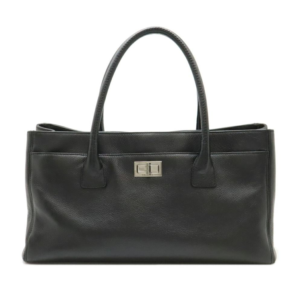 Black Leather Chanel Handbag
