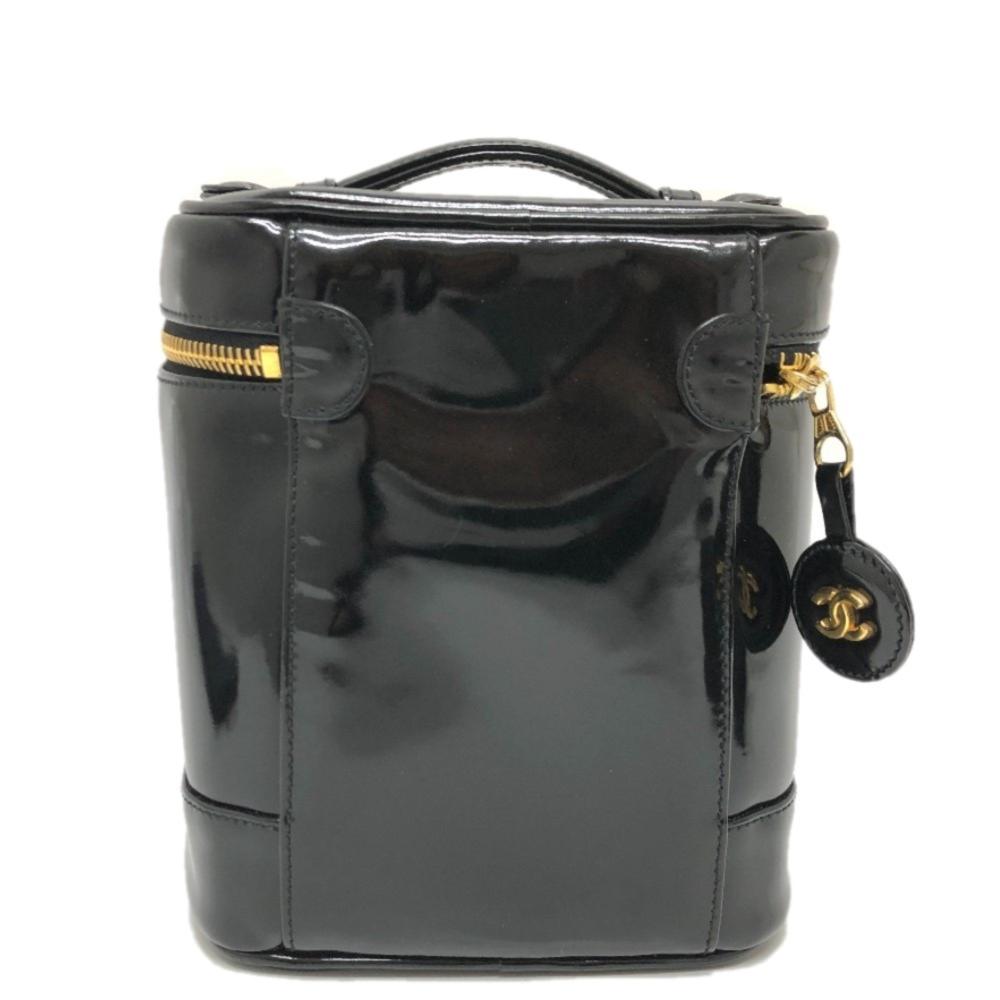 Black Leather Chanel Handbag