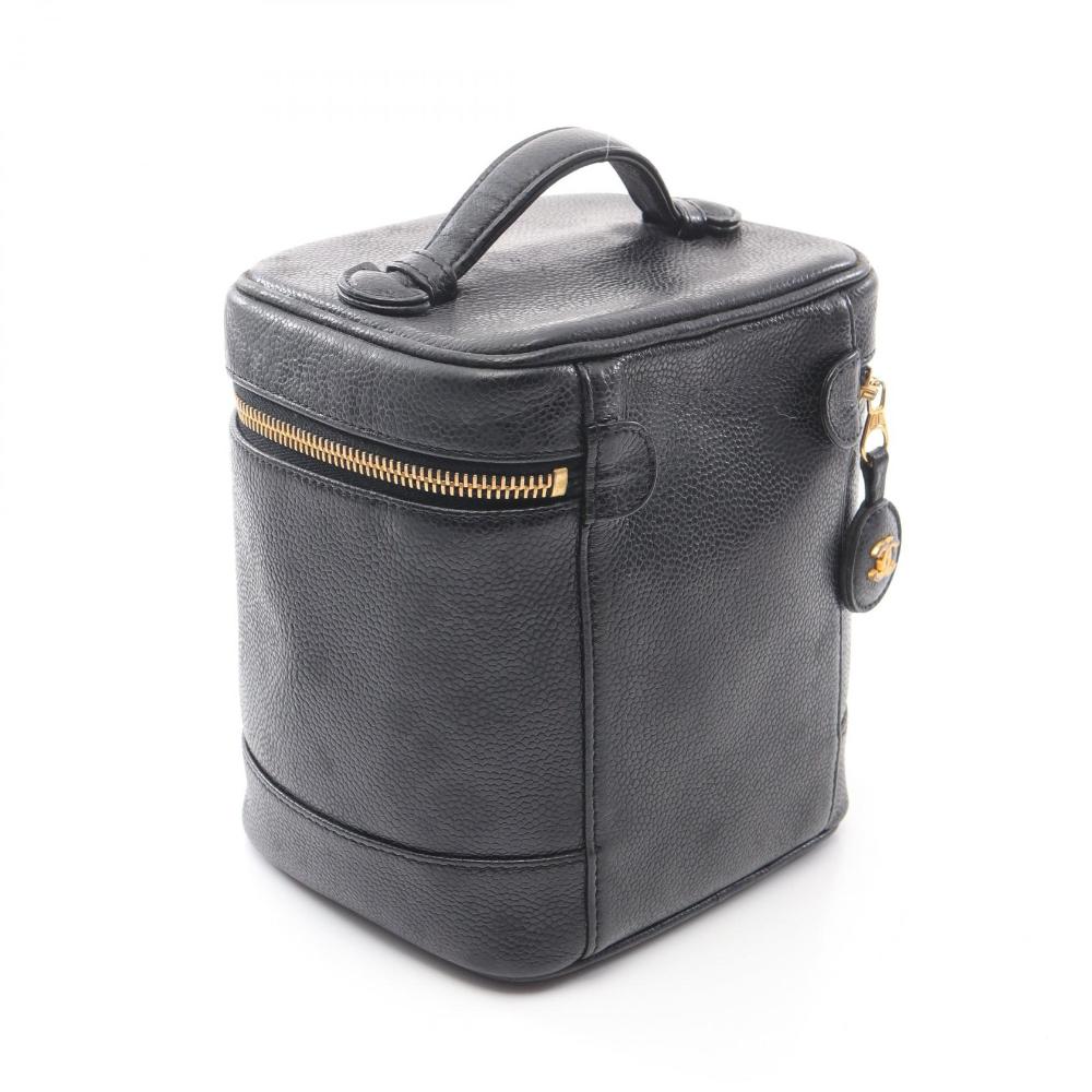 Black Leather Chanel Handbag