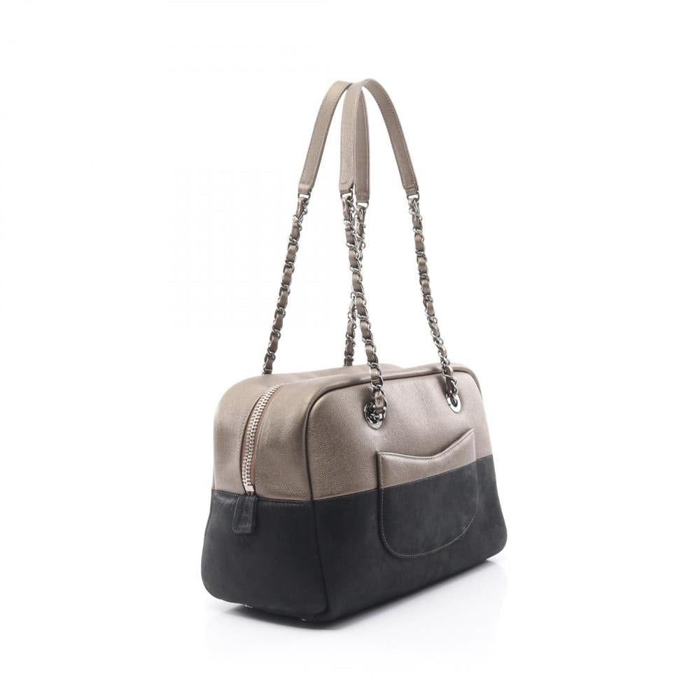 Black Leather Chanel Handbag