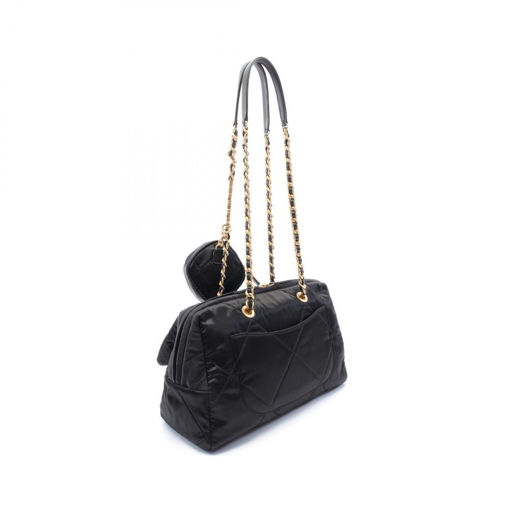 Black Leather Chanel Handbag
