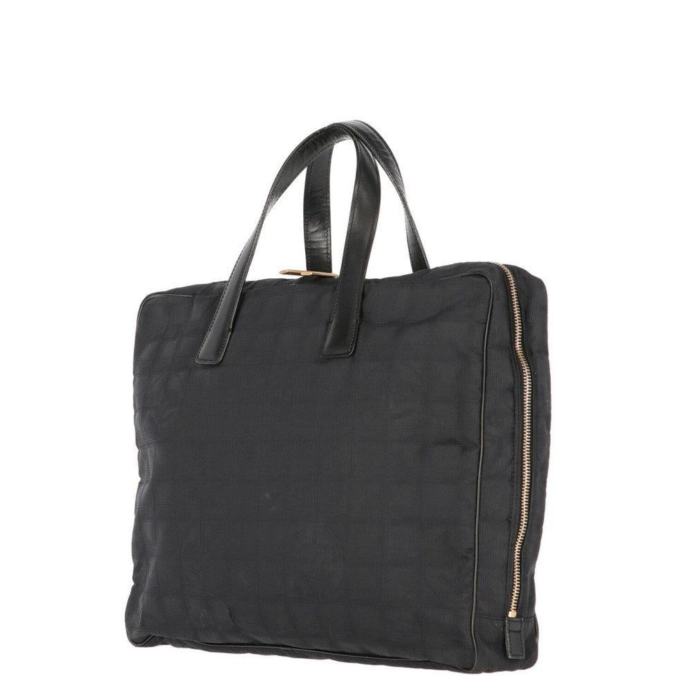 Black Leather Chanel Handbag