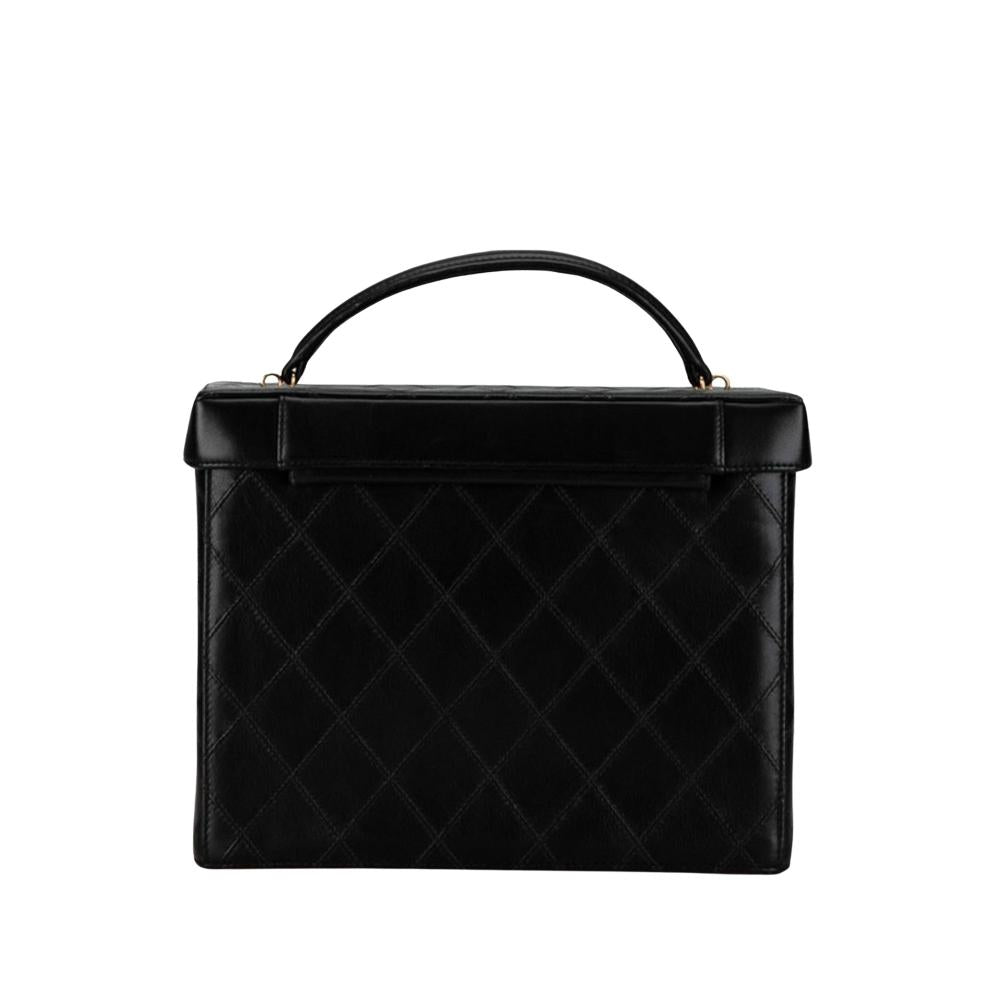 Black Leather Chanel Vanity