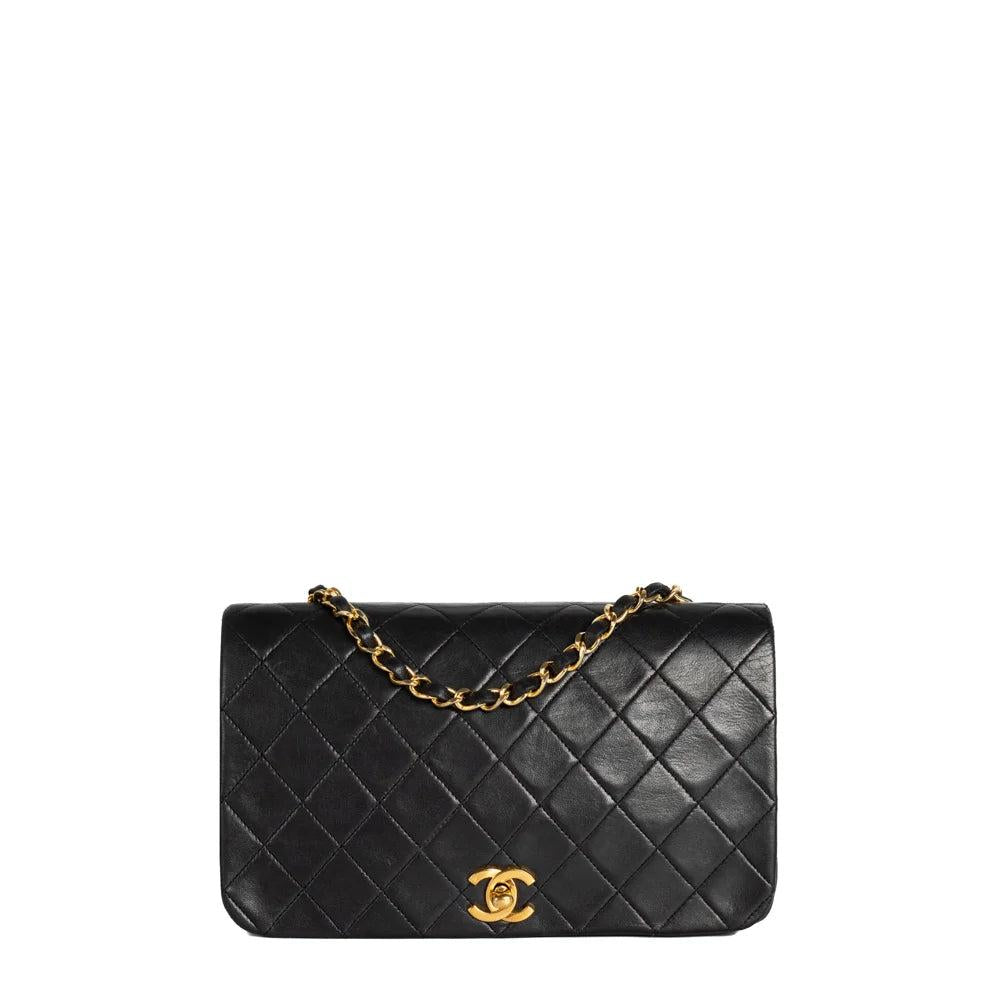 Black Leather Chanel Timeless