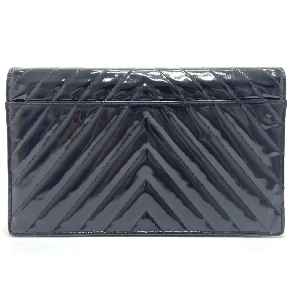 Black Leather Chanel Shoulder Bag