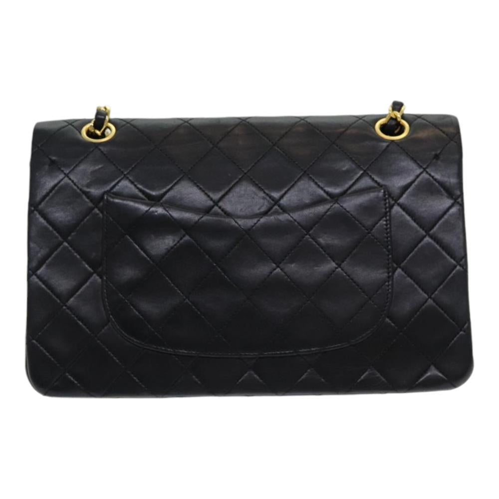 Black Leather Chanel Handbag