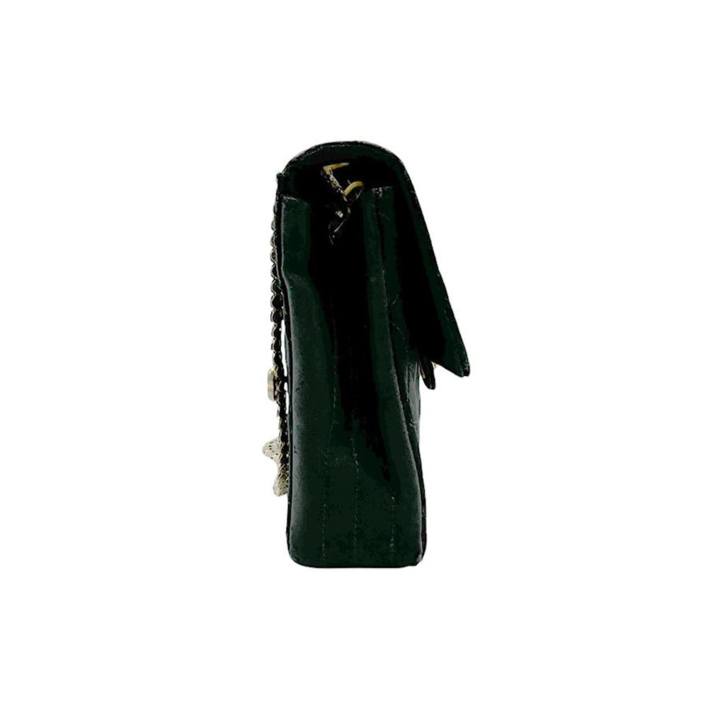 Black Satin Chanel Flap Bag